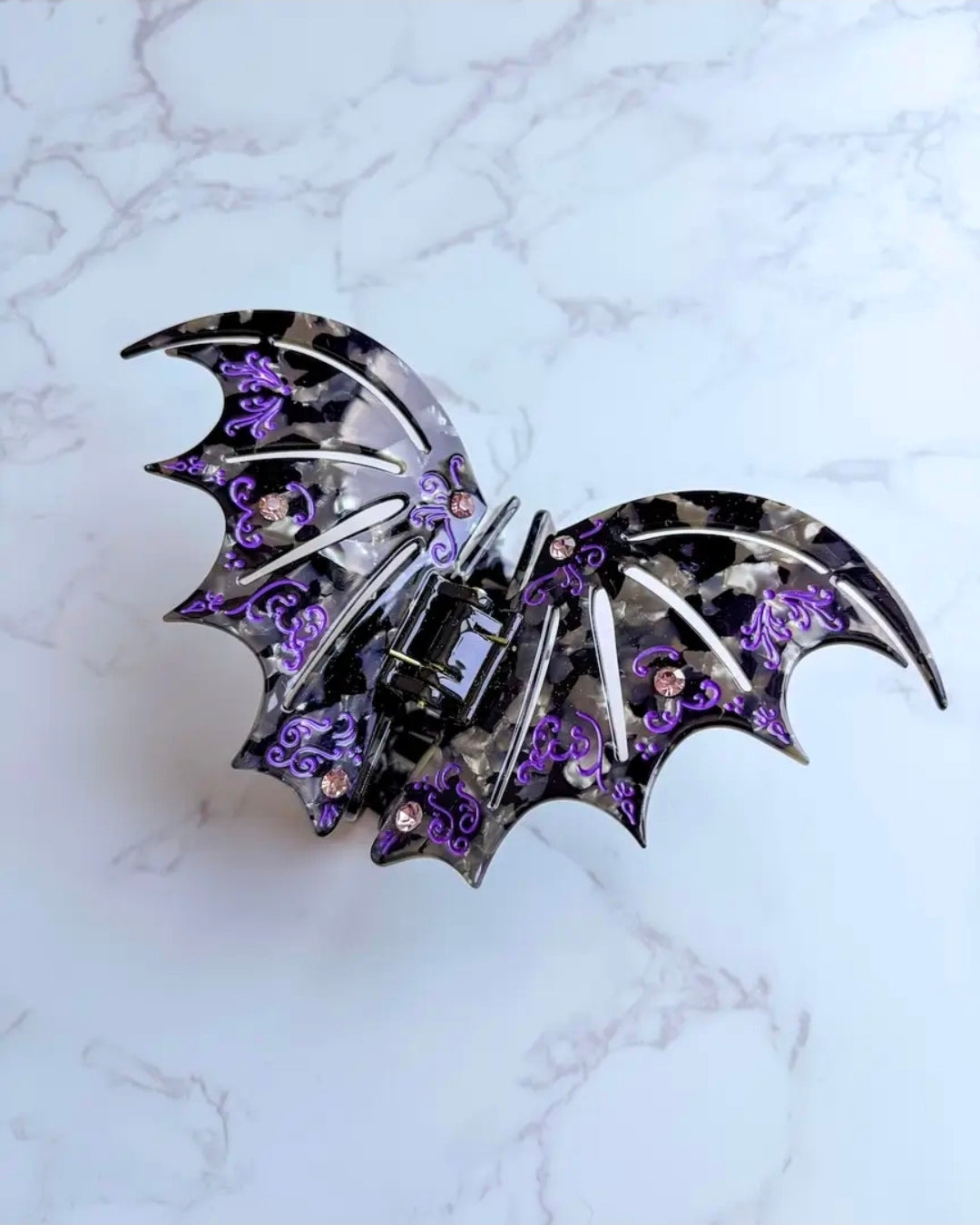 Bat Wing Hair Claw Clip – Violet