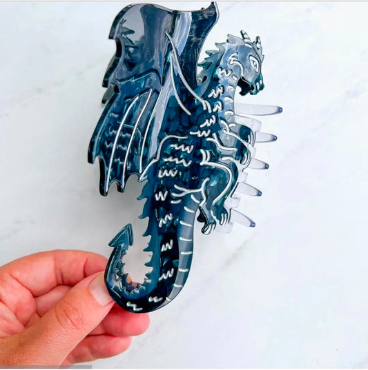 Midnight Dragon Claw Clip