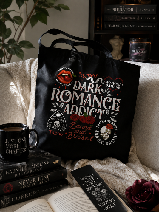 Dark Romance Addict Canvas Tote Bag
